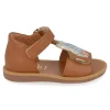 sandalen cognac