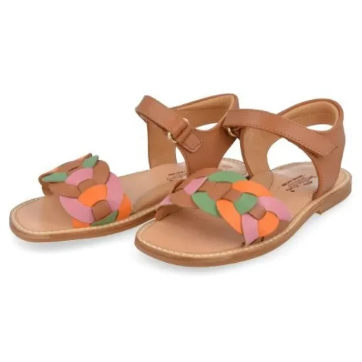 sandalen cognac