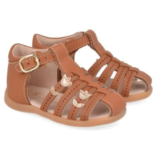 sandalen cognac