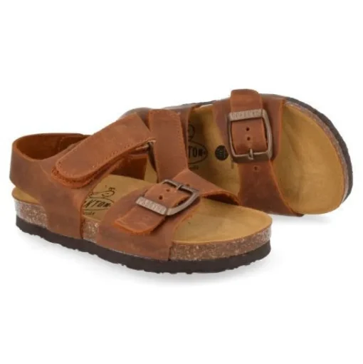 sandalen cognac